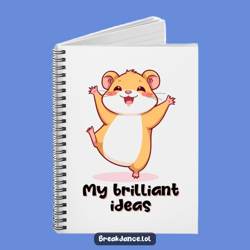 Funny Hamster Cartwheel Notebook: Jot Down Ideas with a Smile
