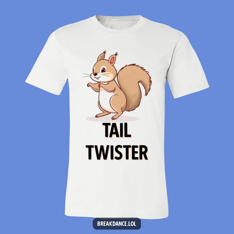 Funny Squirrel Floor Spin T-Shirt - Whirling Wonder Tee!